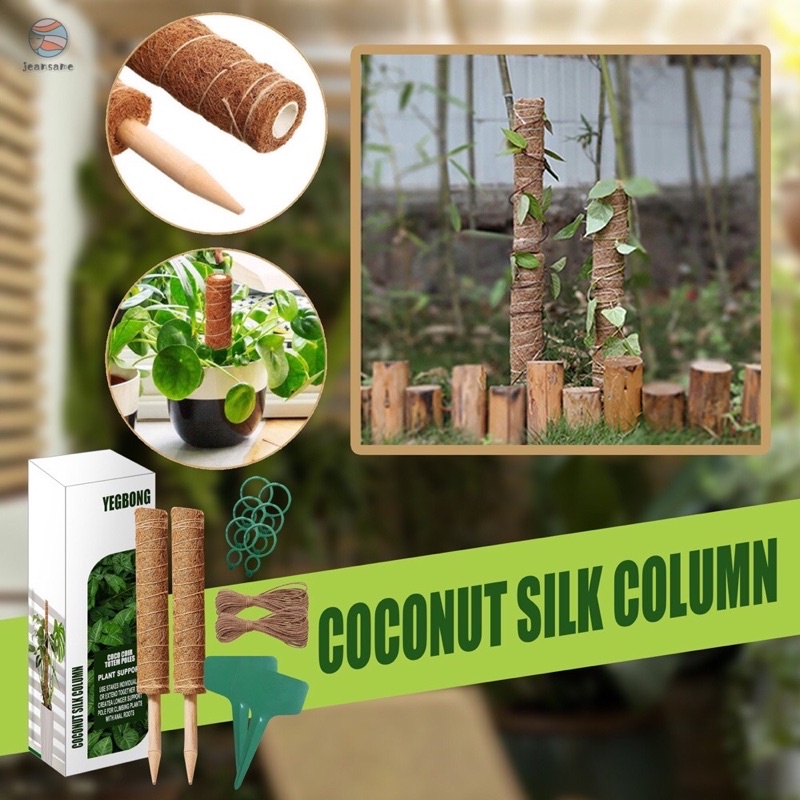 Cọc xơ dừa- trụ xơ dừa trồng trầu bà- cây leo