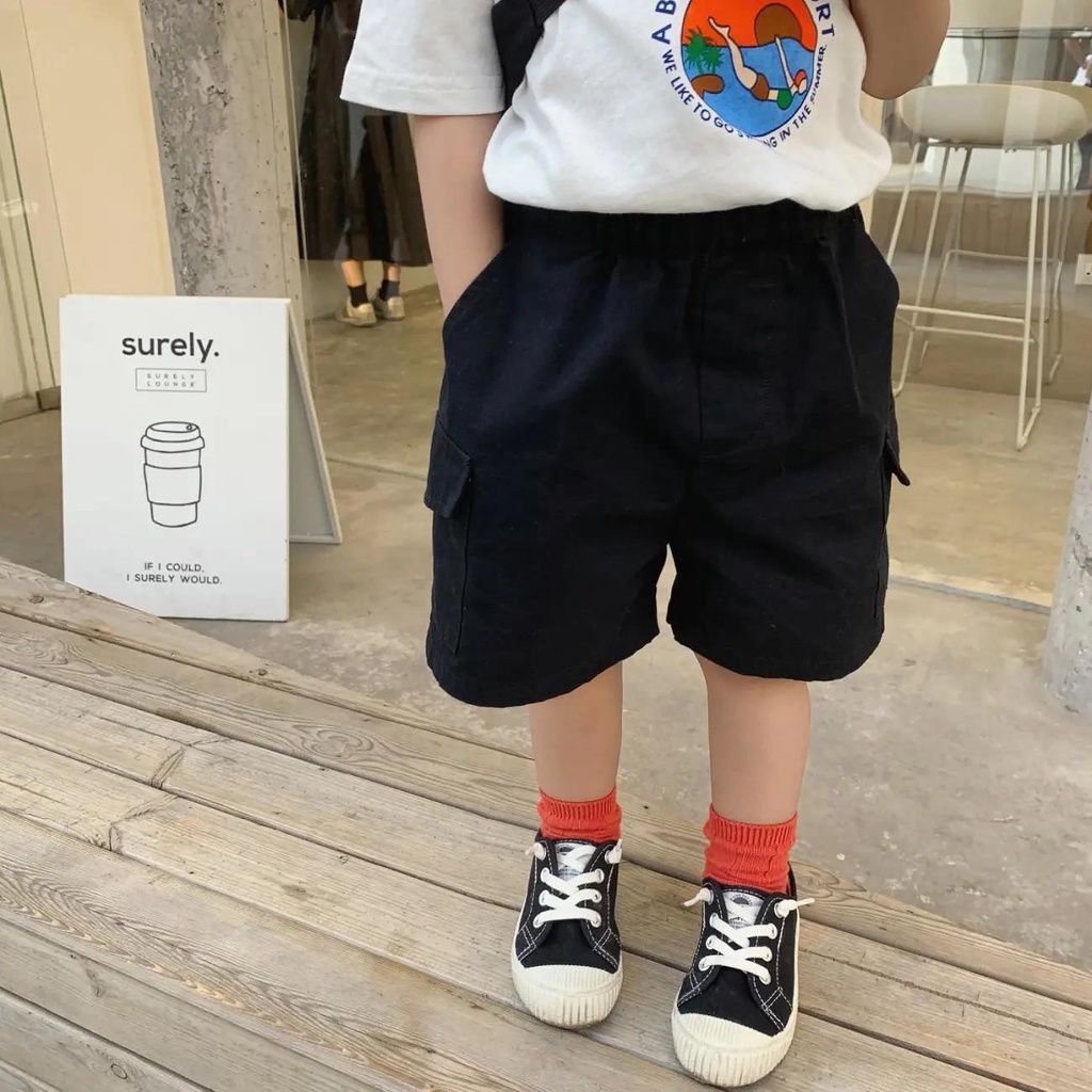 [Khuyến Mãi Bởi Cửa Hàng Tạp Hóa] Quần Lửng Dáng Rộng Mỏng Thời Trang Mùa Hè Dành Cho Bé Trai 8 Tuổi