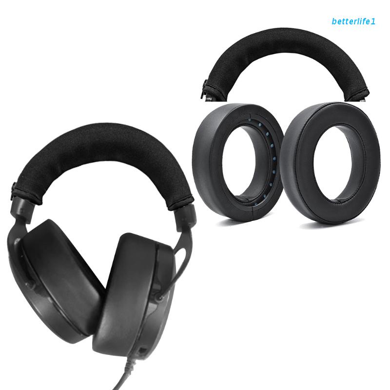 BTM Thay Thế Băng Đô Da Đệm Tai Cho Corsair HS50 Pro HS60 Pro HS70 Pro Tai Nghe Bluetooth