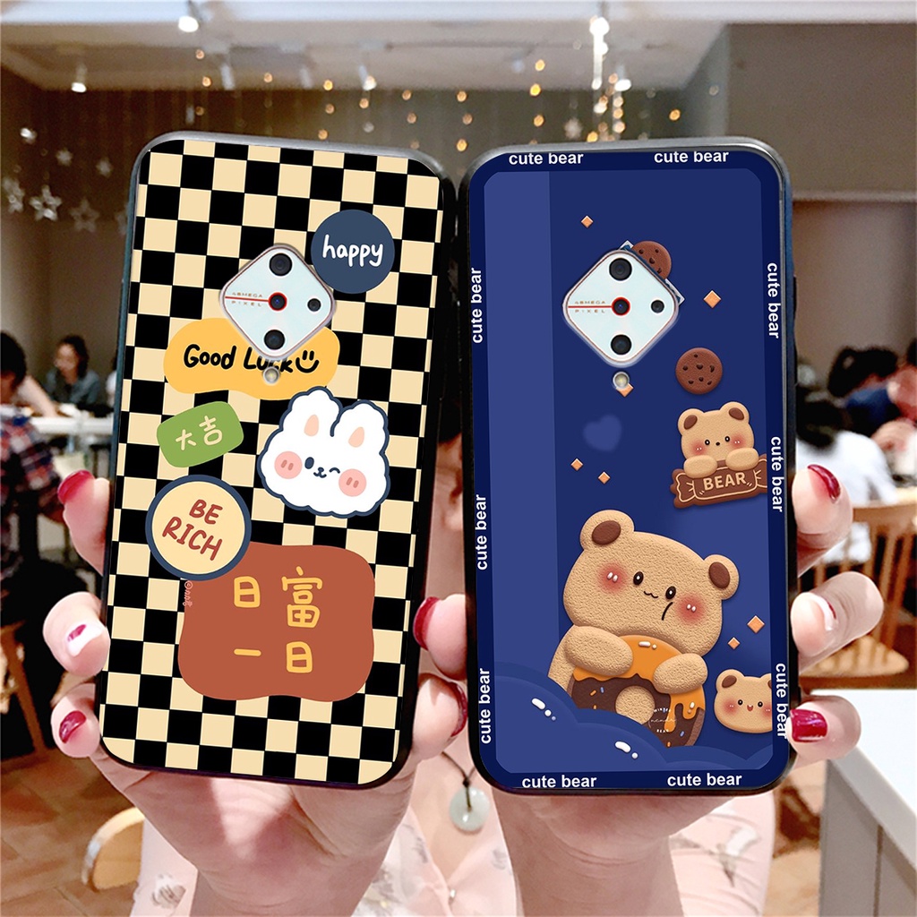 Ốp lưng Vivo S1 PRO in hình 3D GẤU cute be@r, soda, happy day cực hot ,thời thượng