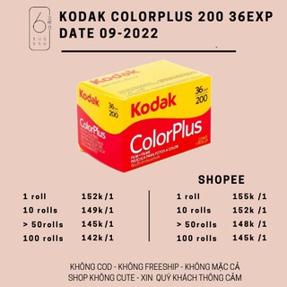 [2022] Kodak ColorPlus 200 36 kiểu, film chụp ảnh
