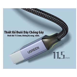 Cáp USB-C sang USB-B máy in Dài 3M Ugreen 80808 (Vỏ Nhôm)