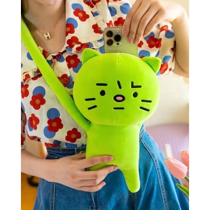 Mèo xanh tay dài Anxious cat G3B35 30cm gấu bông dễ thương