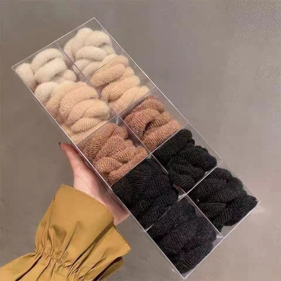 Set 5 / 8 Dây Cột Tóc Cao Su Co Giãn Thời Trang