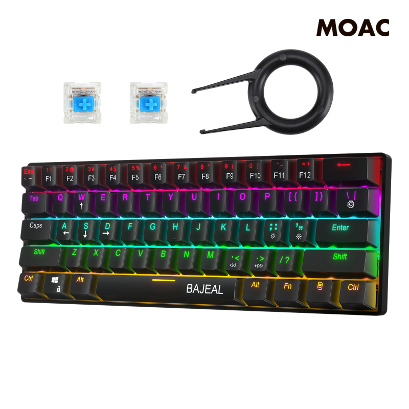 Bàn Phím Cơ Gaming 60% 61 Phím Chống Mờ Cho Game Thủ | BigBuy360 - bigbuy360.vn