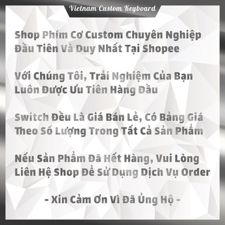 Stem Mod Franken Switch | Linear/Tactile | Stem Siêu Dài Âm Thock Khấc Lớn | Halo Clone | Kailh Cream | Holy Panda | VCK