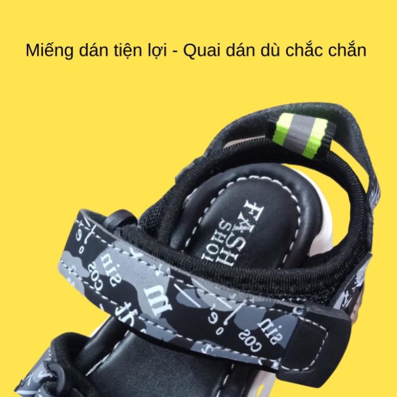 ⚡️[Cực chất] Dép sandal bé trai siêu nhẹ, Sandal UNISEX- Xăng đan quai hậu bé trai 3 quai cá tính  1-6 tuổi