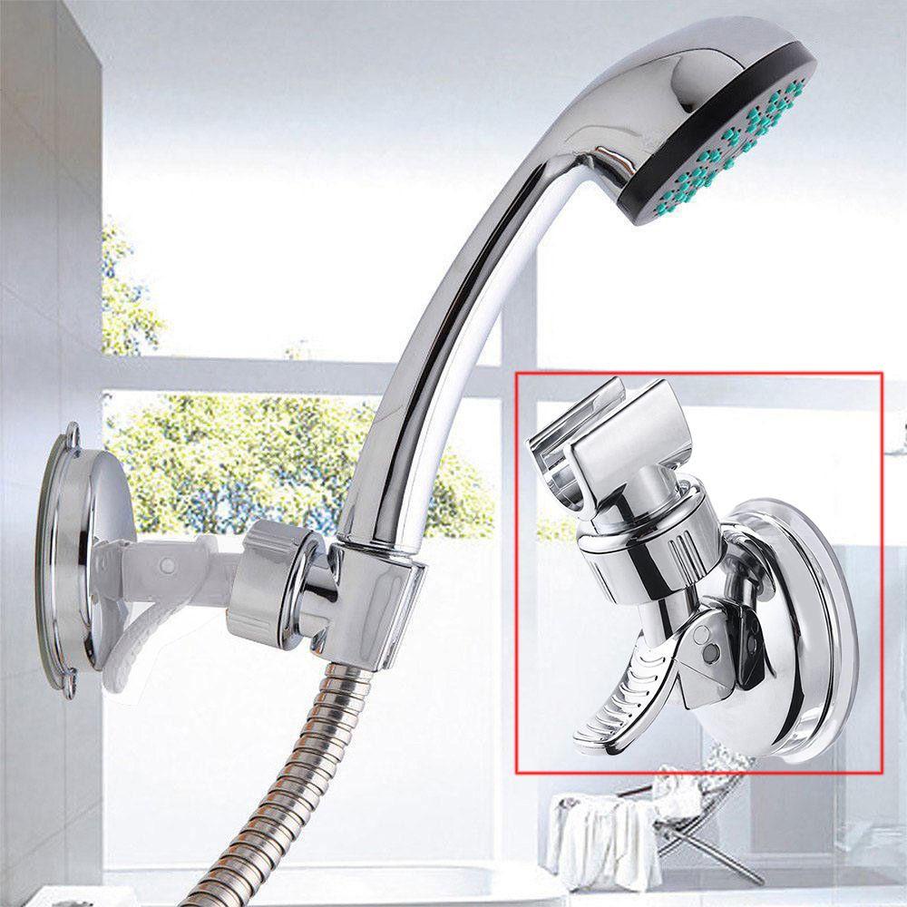PISTA Giá Đỡ Đầu Vòi Hoa Sen Gắn Tường Bằng Chrome Dễ Điều Chỉnh