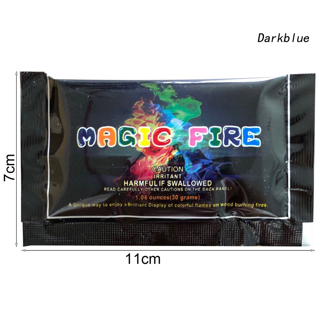 10g/15g/25g/30g bột tạo lửa thay đổi màu sắc thân thiện với môi trường