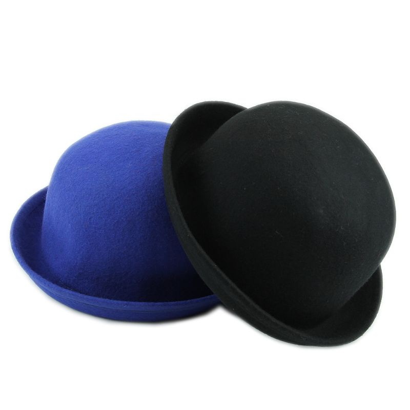 Mũ Bowler Derby Bằng Len Phong Cách Vintage Cho Nam Và Nữ