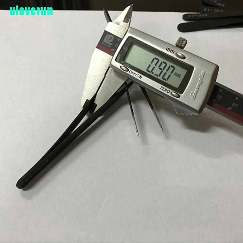 Uloverun Set 6 Nhíp Đầu Cong Chống Tĩnh Điện Chuyên Dụng Sửa Chữa