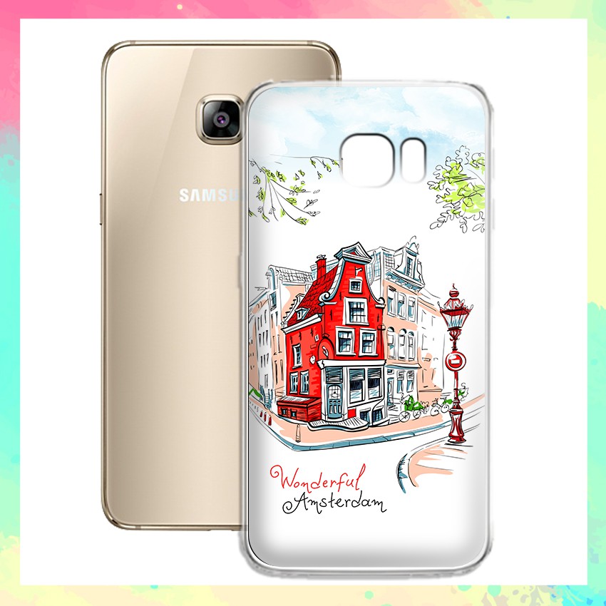Ốp lưng Samsung Galaxy S6 edge Plus in họa tiết du lịch các nước tranh phong cảnh mùa hè - 01069 Silicone Dẻo