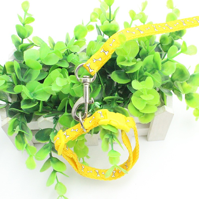 Dây xích bằng vải qua cổ cho chó mèo
