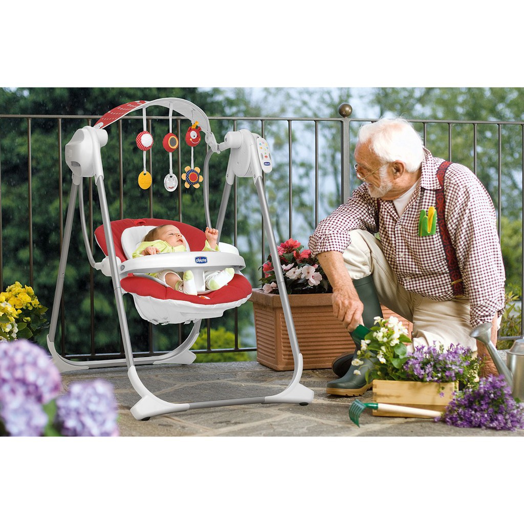 Xích Đu Chicco Polly Swing Màu Bạc (CHÍNH HÃNG) CHO BÉ (CO115079)