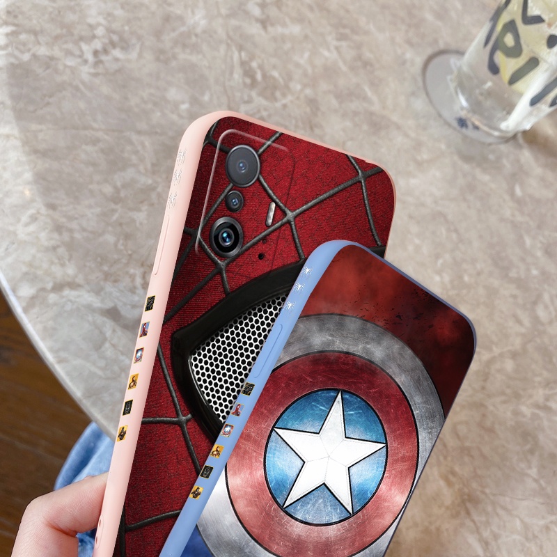 Ốp điện thoại silicon in hình Marvel cho Xiaomi Mi 11T Pro 11x Pro Redmi 10 Redmi 10 Prime