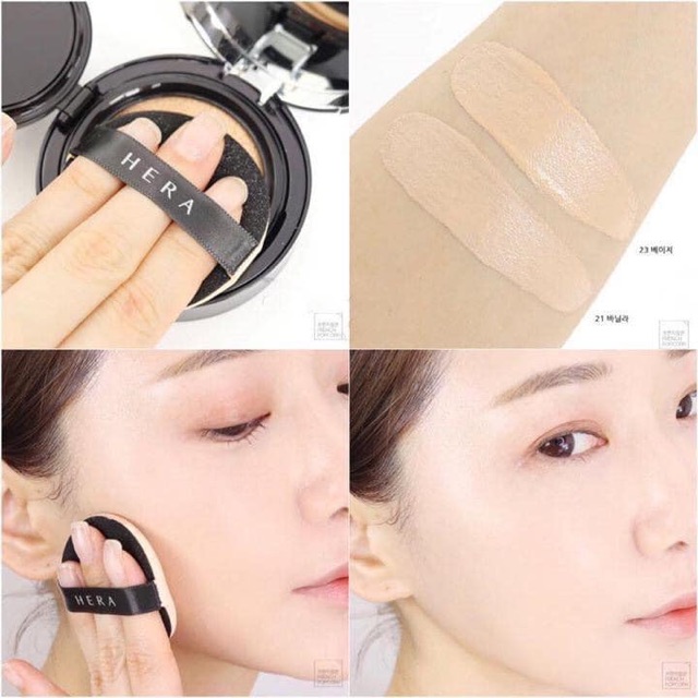 Phấn nước Cushion HERA BLACK SPF34/Pa++ (Kèm lõi refill)