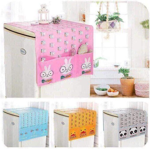 TẤM PHỦ TỦ LẠNH CÓ Ô ĐỂ ĐỒ TIỆN ÍCH
