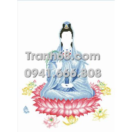 Tranh đính đá Venus VS151 Quan Thế Âm Bồ Tát kích thước 60x45cm