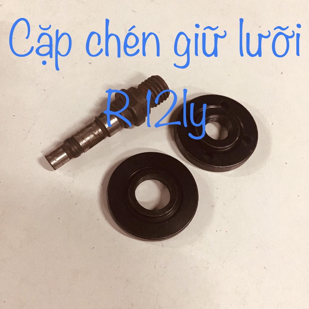 Cặp kẹp đá máy mài 1t2  ren vặn 12mm (không bảo gồm trục)