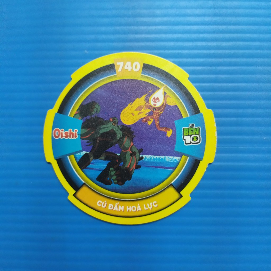 Thẻ bài nhựa 2nd ko seal Ben 10 Oishi cua Crabme Crab me hóa thân siêu phàm - Thẻ thường & nhóm 4