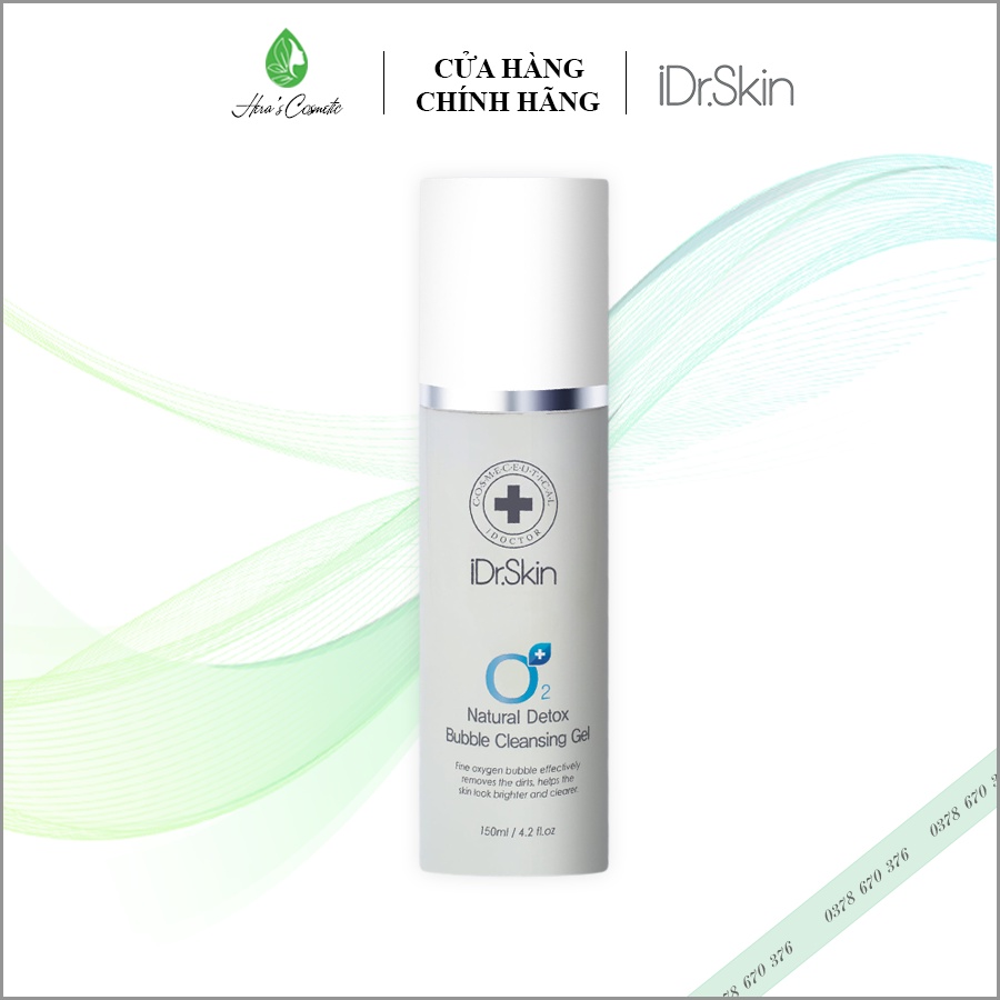 Sữa rửa mặt sủi bọt O2 Idr Skin_O2 Natural Detox Bubble Cleansing Gel