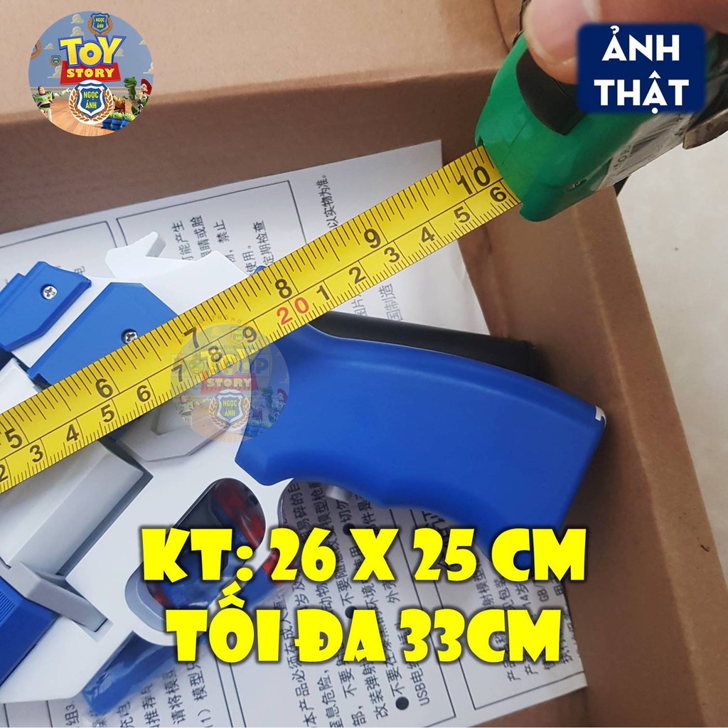 Đồ chơi phun xốp, khẩu lục nạp xốp xoay