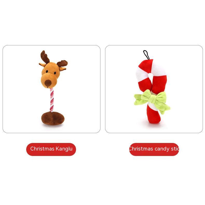 Bộ Đồ Chơi Bằng Vải Bông Phát Ra Âm Thanh Chống Cắn Dành Cho Chó Mèo