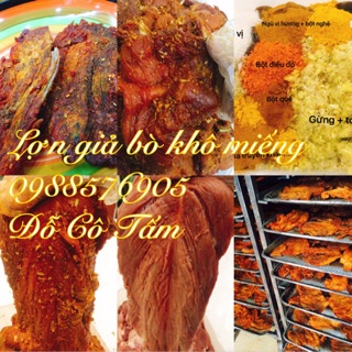 Combo thịt giả bò và thịt tỏi sấy