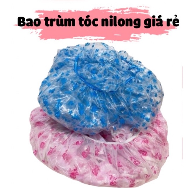 [Combo] Bao trùm tóc loại mỏng dùng để ủ lạnh tóc  sử dụng ủ tóc , bịt  kín tóc tránh ướt tóc nilông dai đẹp
