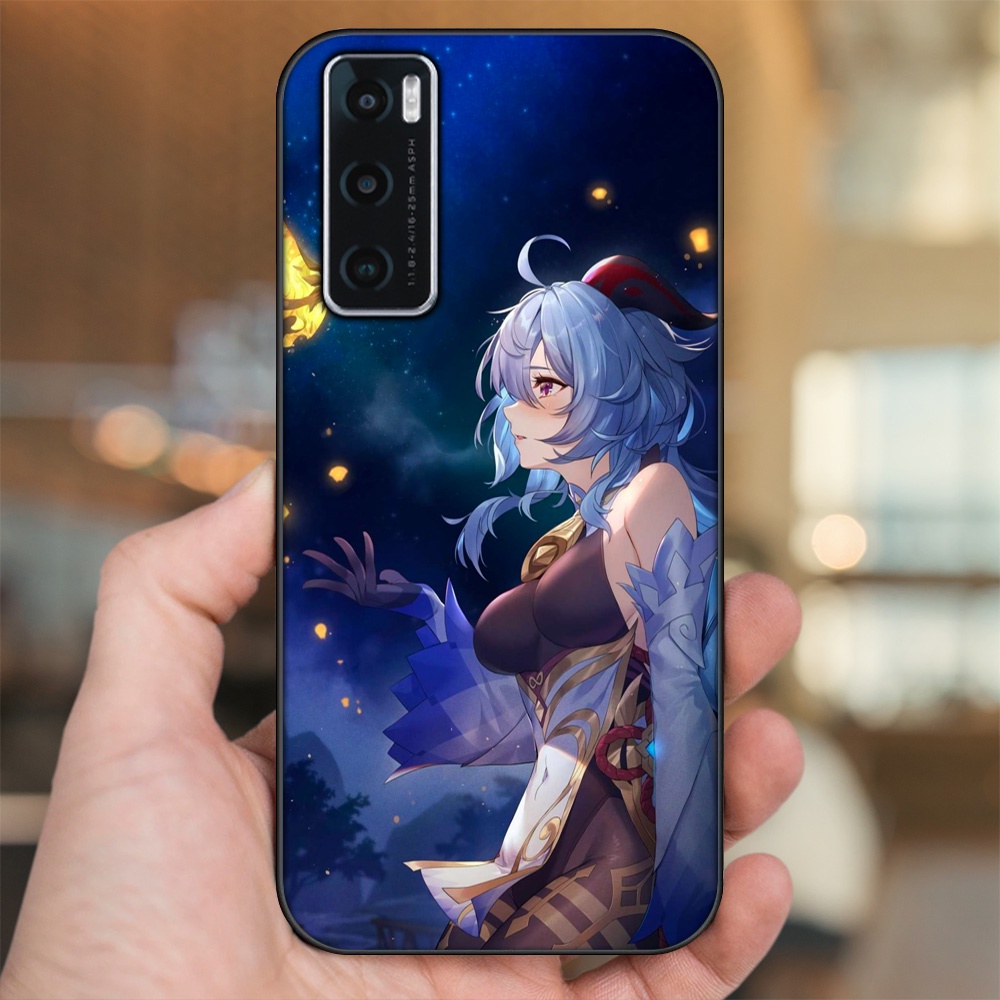 Ốp lưng Vivo V20 SE viền đen in hình Ganyu Genshin Impact
