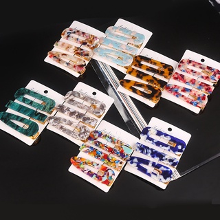 Kẹp tóc acrylic họa tiết vân đá cẩm thạch l185