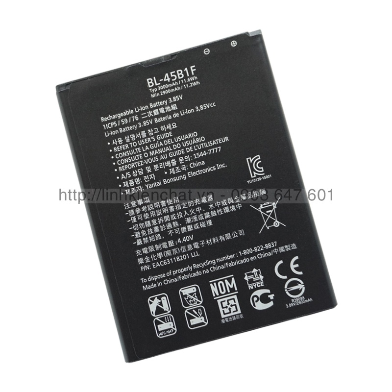 Pin LG V10 F600 H968 H960 H900 H901 3000mAh - Hàng nhập Khẩu