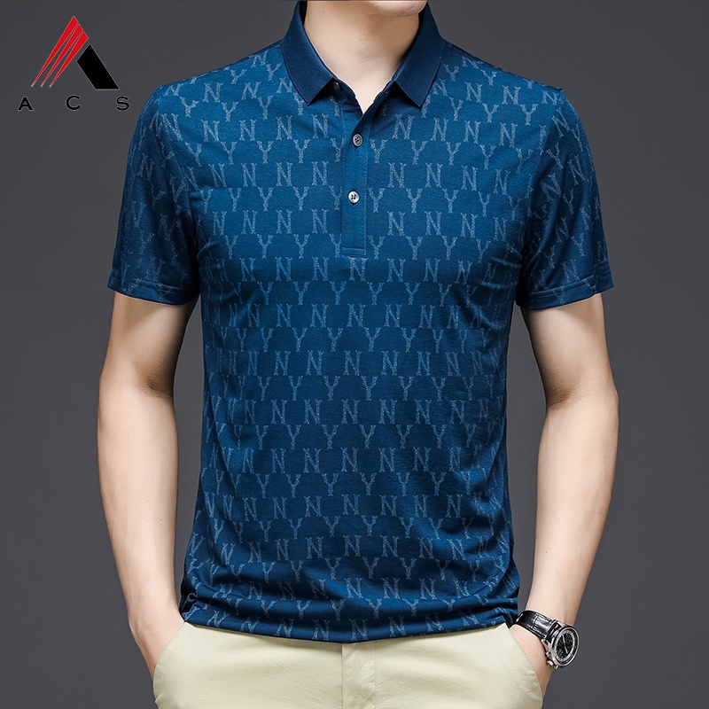 Áo polo Ngắn Tay In Họa Tiết Thời Trang Mùa Hè Cho Nam