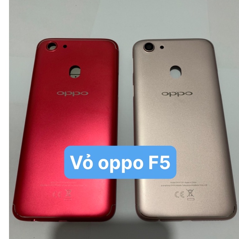 Bộ vỏ zin Hãng new Oppo F5 gồm lưng, sườn, phím, kính camera