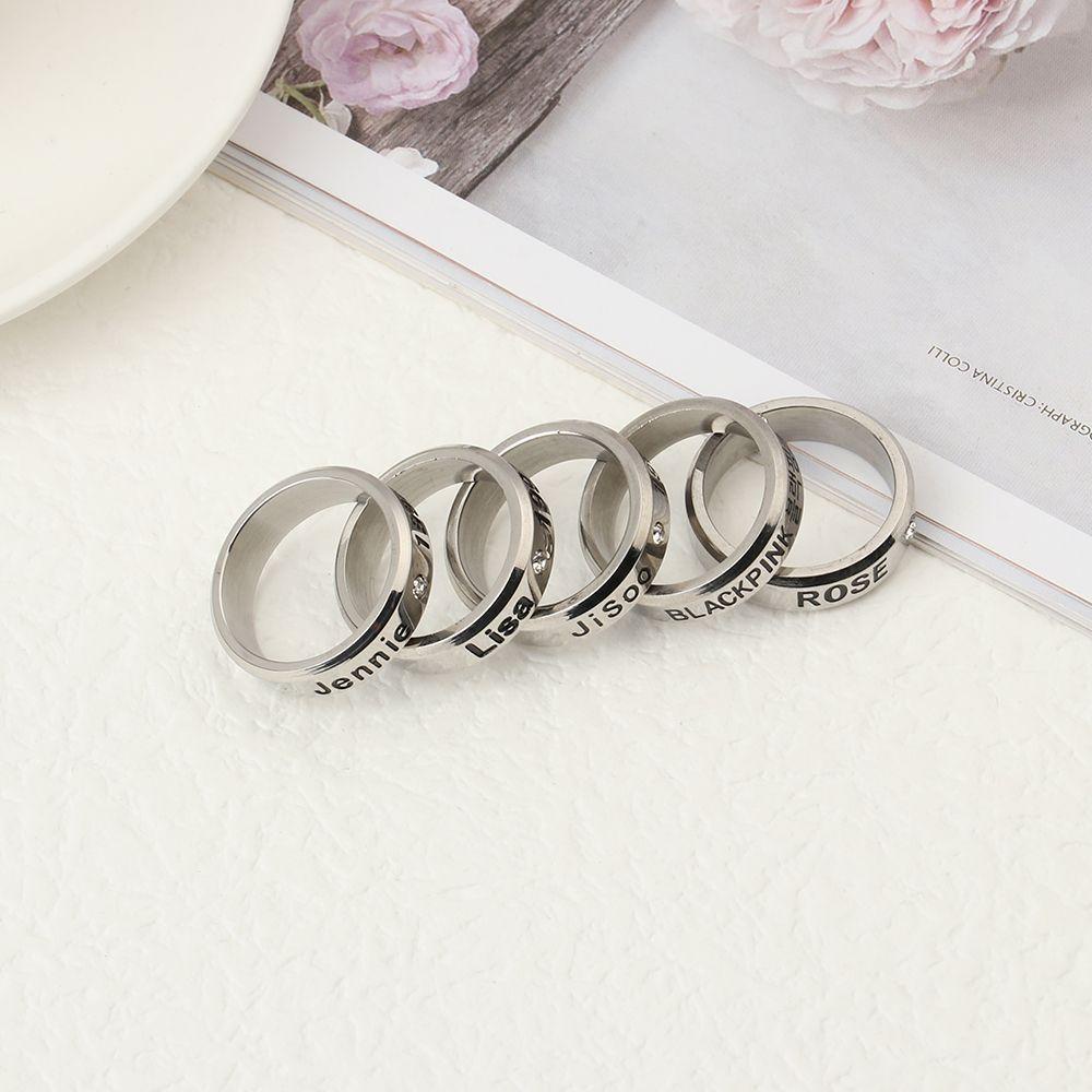Nextvn Trang Sức Bằng Titan Hình Nhóm Nhạc Nữ BLACKPINK Phong Cách Hàn Quốc
