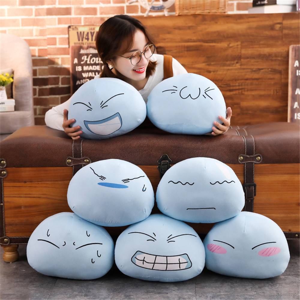 Aie That Time I Got Reincarnated as a Slime Gối Nhồi Bông Đồ Chơi Trang Trí Nội Thất Hình Anime Vành Nón
