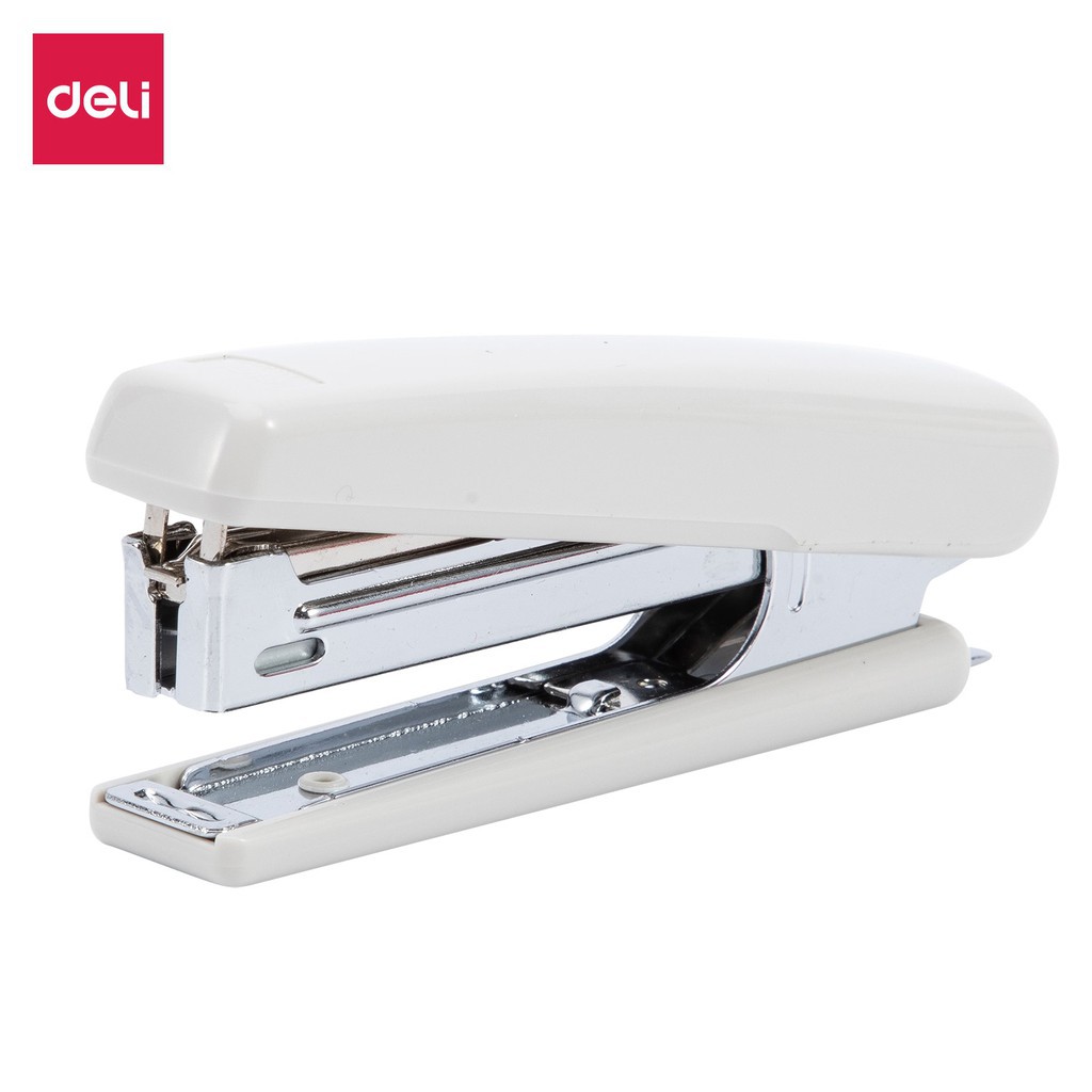 Dập ghim 15 trang Deli E0221 - Đen, xanh, xám