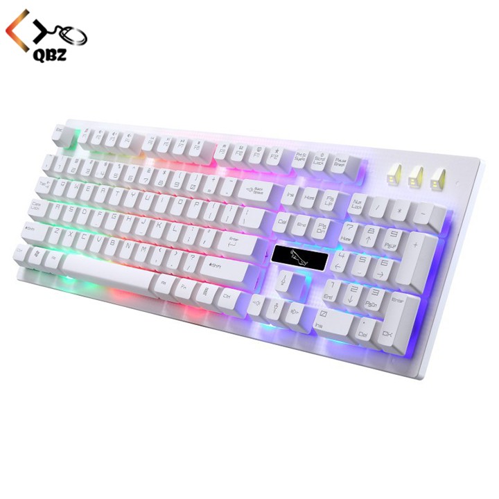 Bàn phím gaming G20 đen, trắng chuyên dụng giá rẻ, bàn phím gaming kết nối dây có led đa màu,bàn phím fullsize có dây | BigBuy360 - bigbuy360.vn