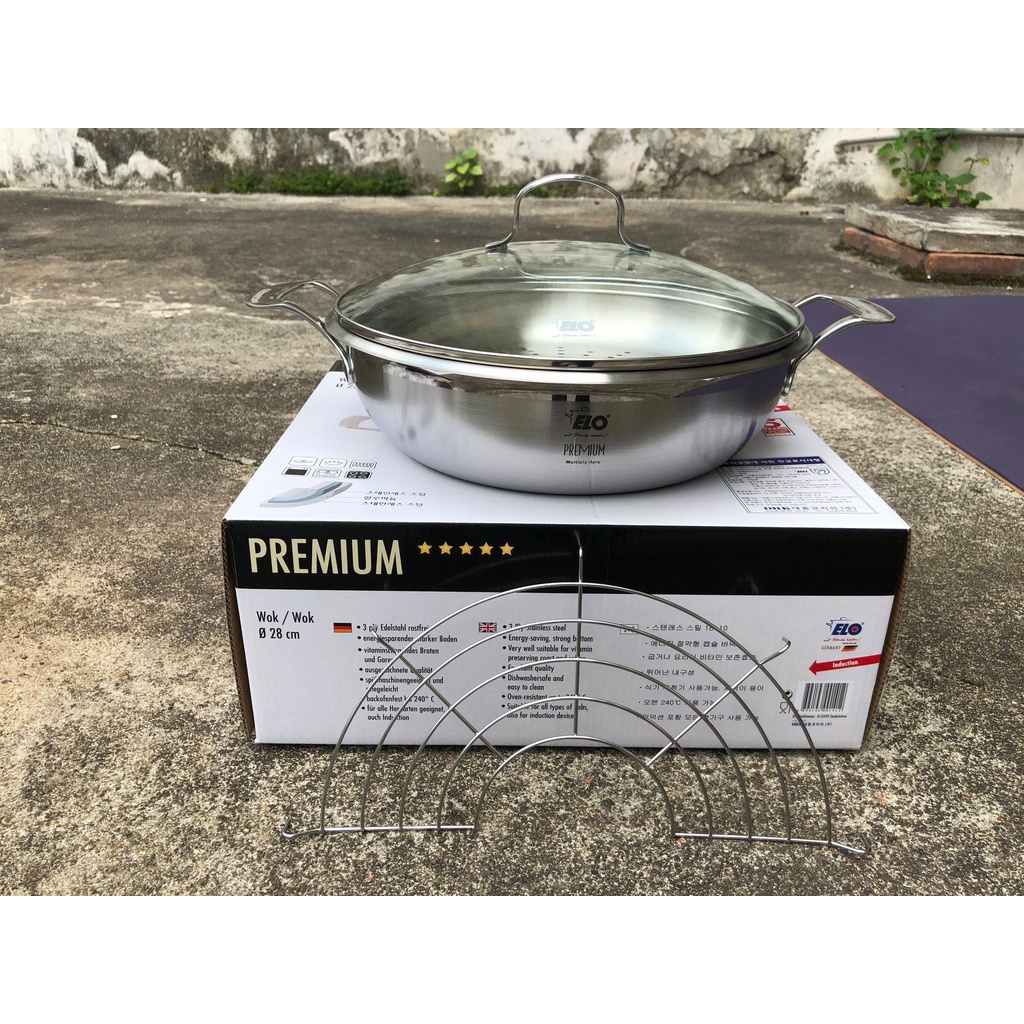 Chảo Elo Wok đa năng 5 in 1 - made in Germany, bảo hành 4 năm