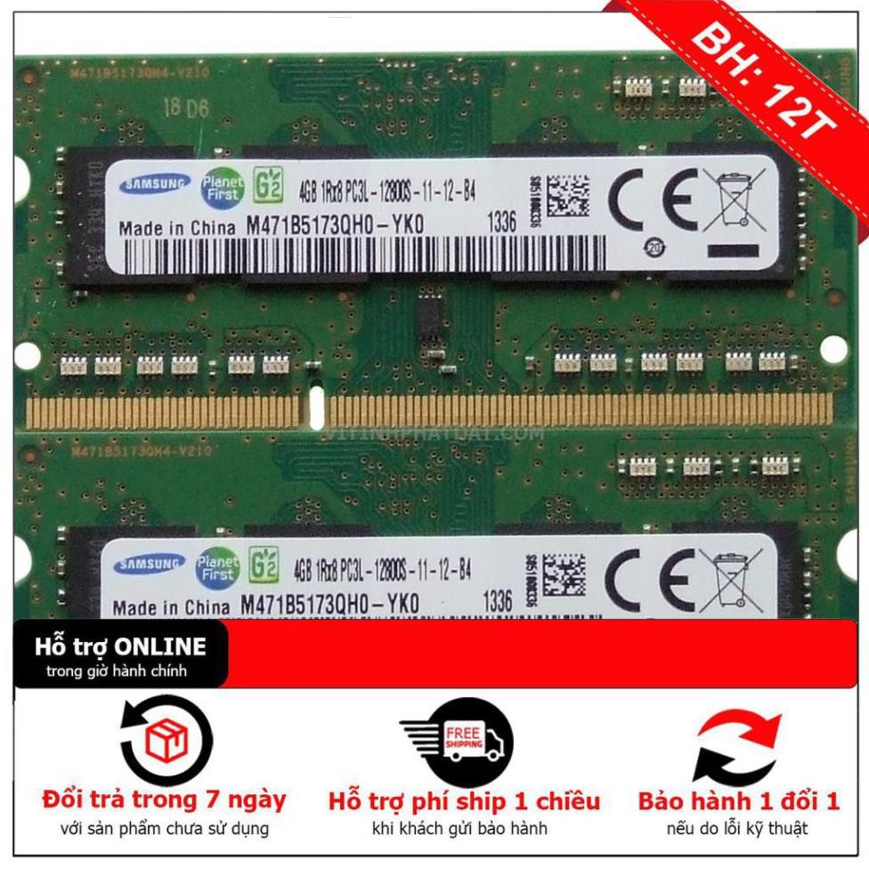 Ram Laptop DDR3L (PC3L) 4GB, 8GB bus 1600 KINGSTON/SAMSUNG/HYNIX