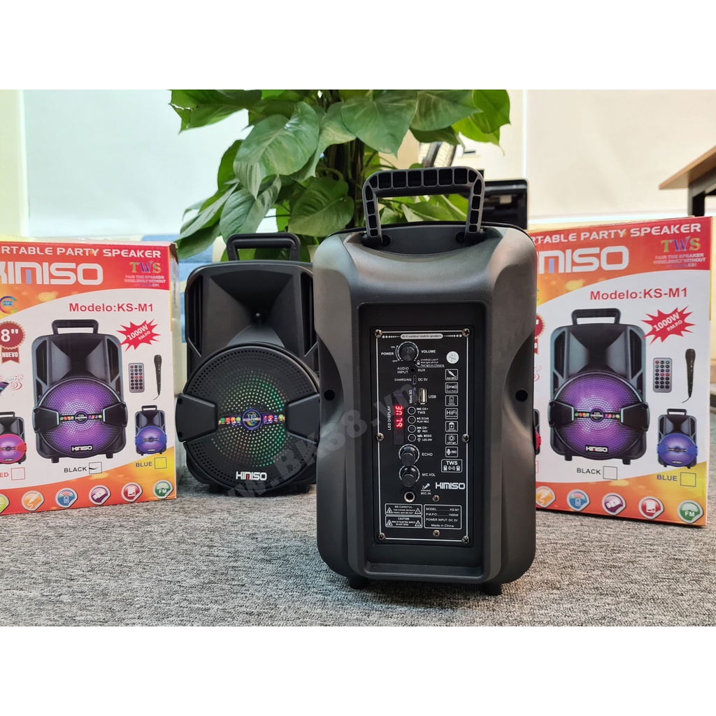 Loa Bluetooth Karaoke KIMISO KS-M1, QS829 (Tặng kèm Micro)
