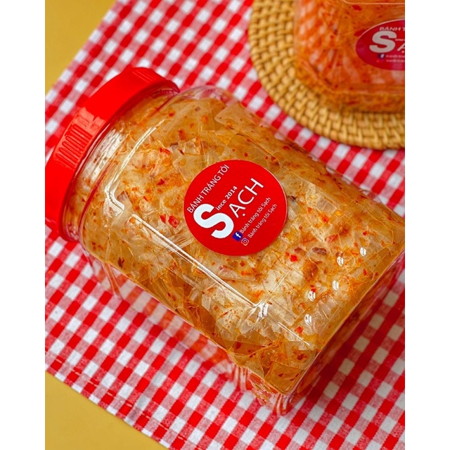 Bánh tráng sa tế tỏi Sạch ( HSD 1 tháng )300gram
