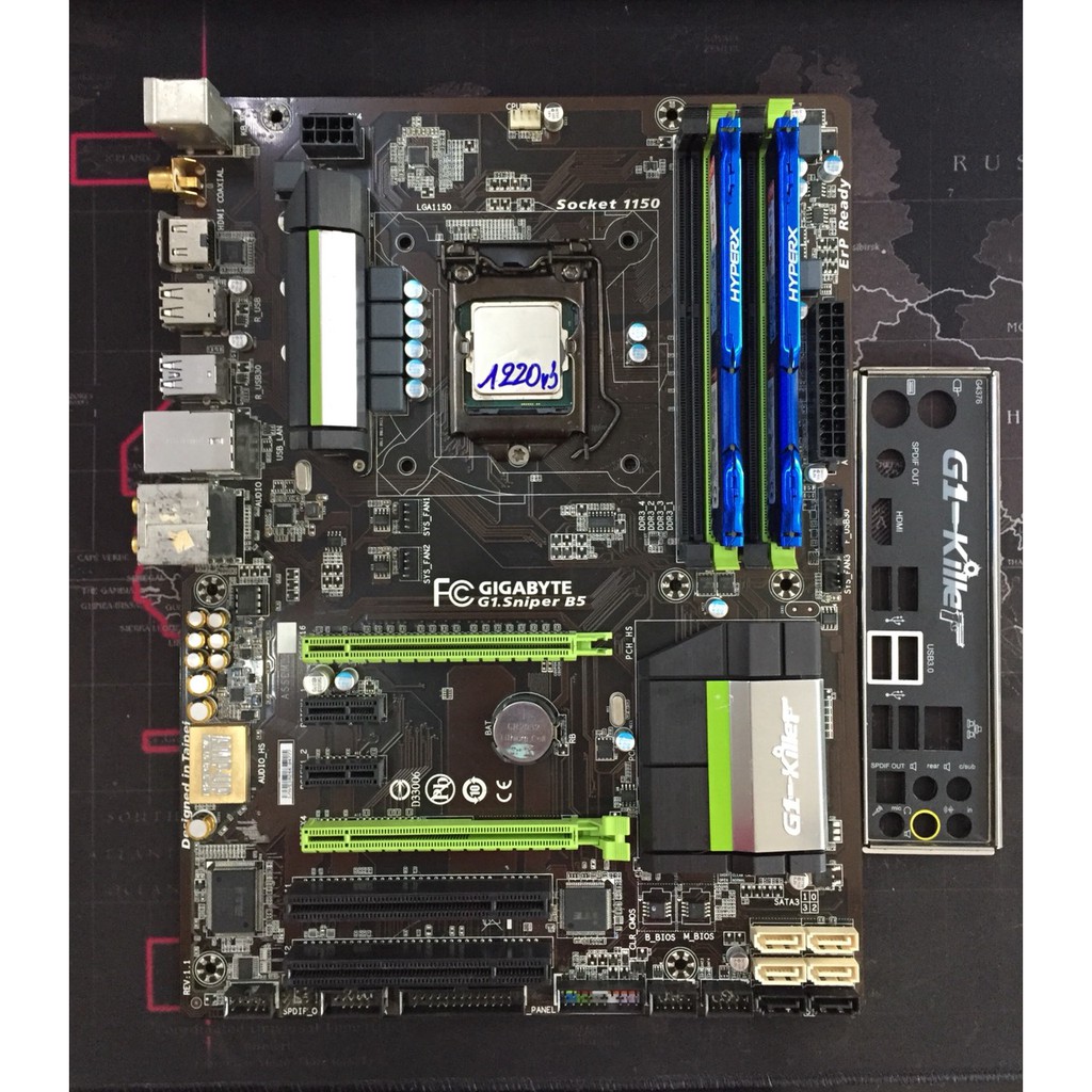 COMBO BÁNH CHƯNG XANH G1 SNIPER B5 + E3 1220V3 + RAM 16GB