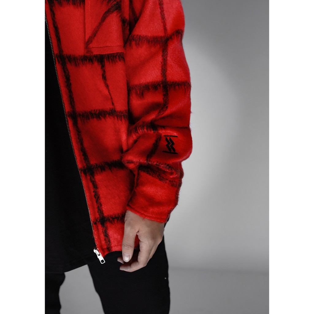 Áo Sơ Mi Nam Dạ Đỏ Phong Cách Snazzy Flannel