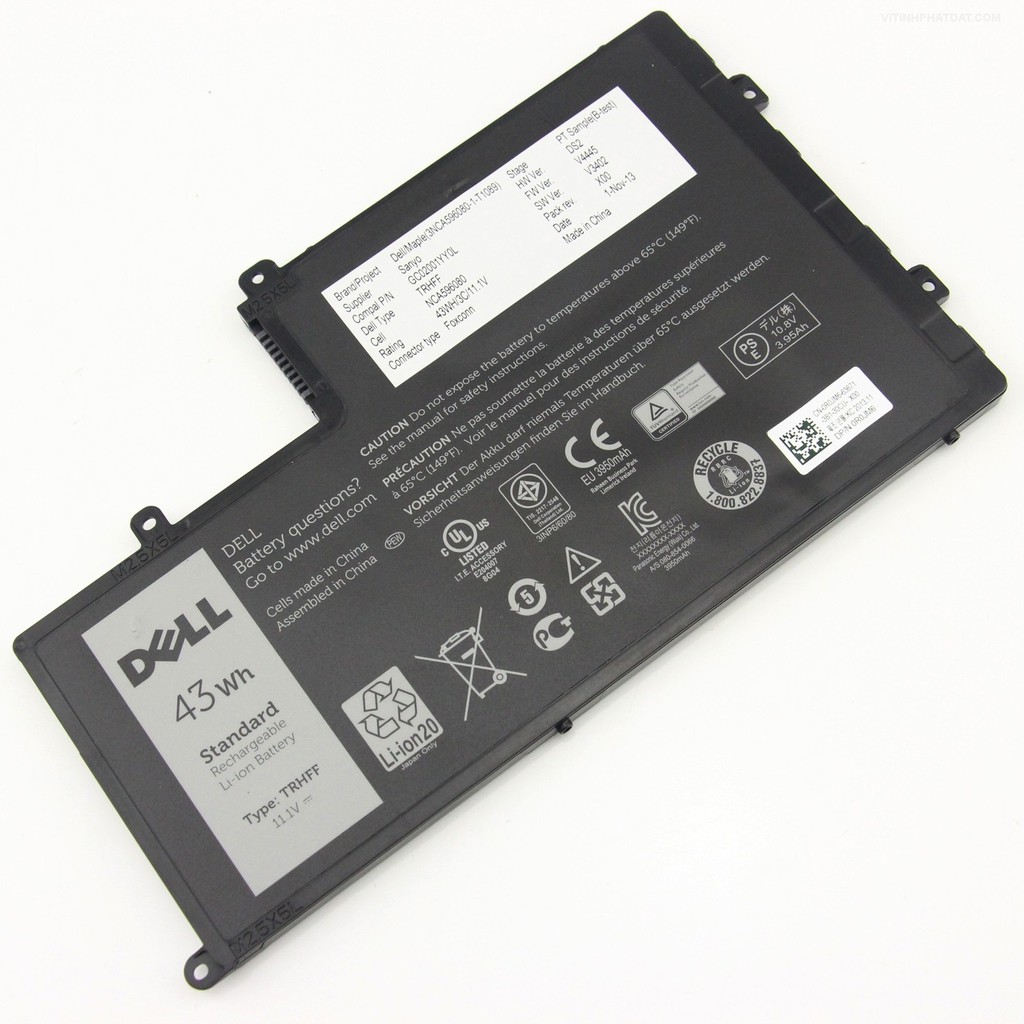 Pin Laptop Dell Inspiron 15-5547 14-5447 14-5448 Zin full box mã pin TRHFF