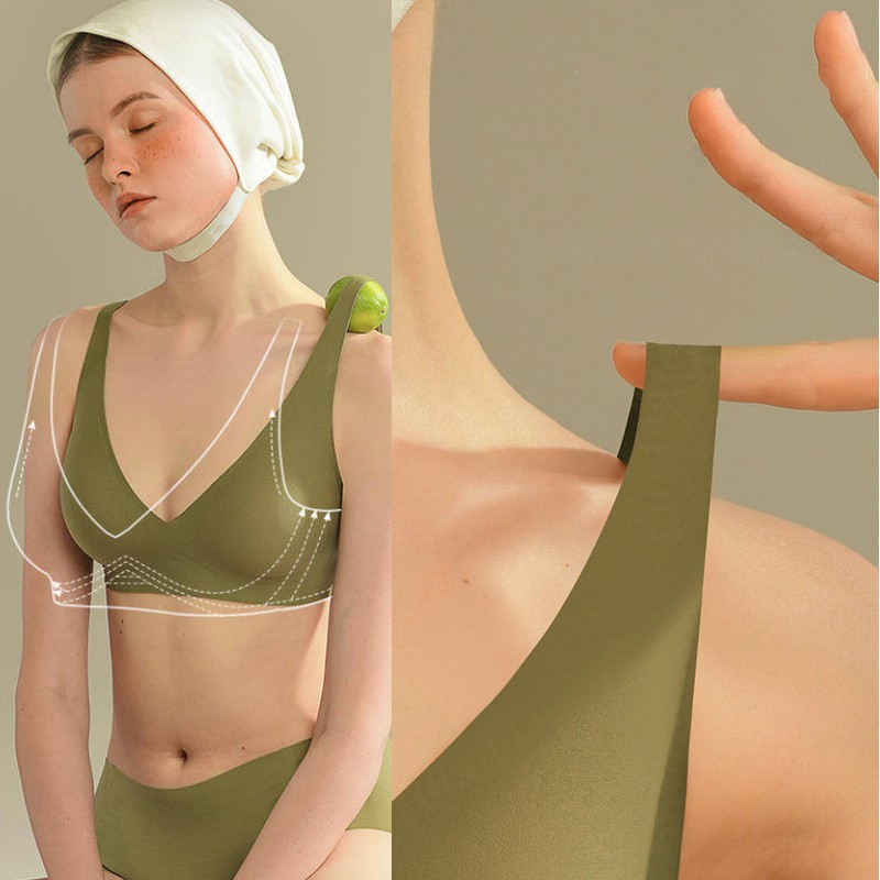 Áo ngực AOWEINISI không đường may nhiều màu sắc tùy chọn thời trang quyến rũ dành cho nữ