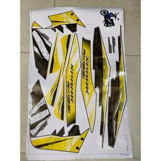 Tem rời Exciter 2006-2010 Vàng đen Spark (L)