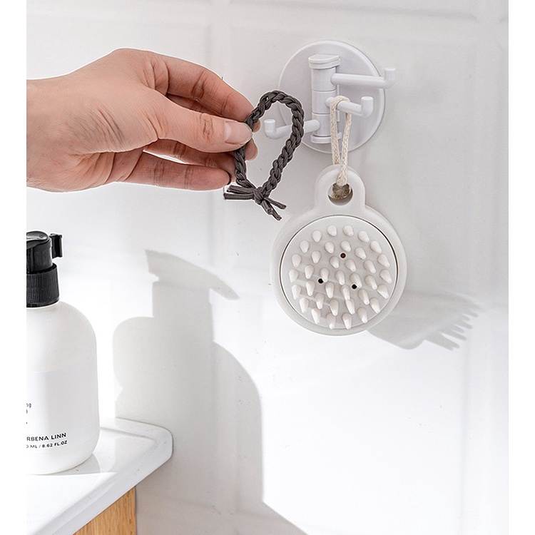 Móc treo đồ Anaeat bằng nhựa xoay gắn tường tiện dụng cho nhà tắm