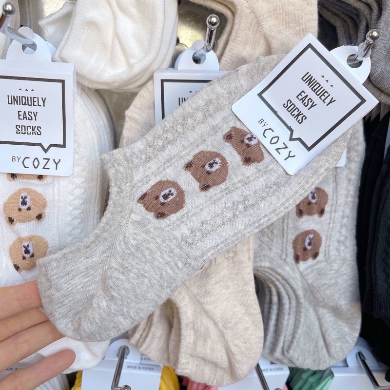 Vớ Thuyền Thoáng Khí Họa Tiết Hoạt Hình Phong Cách Nhật Bản