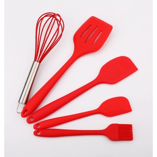 Bộ 5 Phới đánh trứng spatula silicon cao cấp